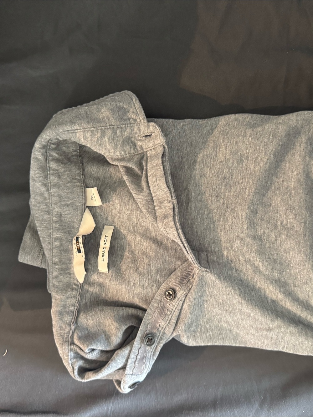Joseph Abboud Heather Gray Polo Shirt